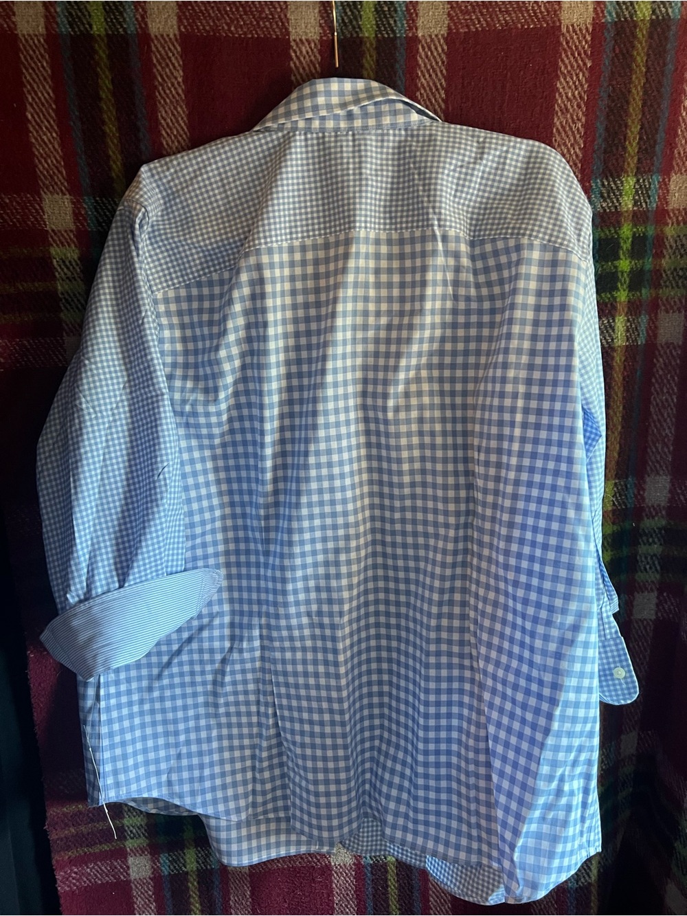 New with Tags Chaps Women’s Blue Gingham Dress Shirt Plus - Picture 6 of 6